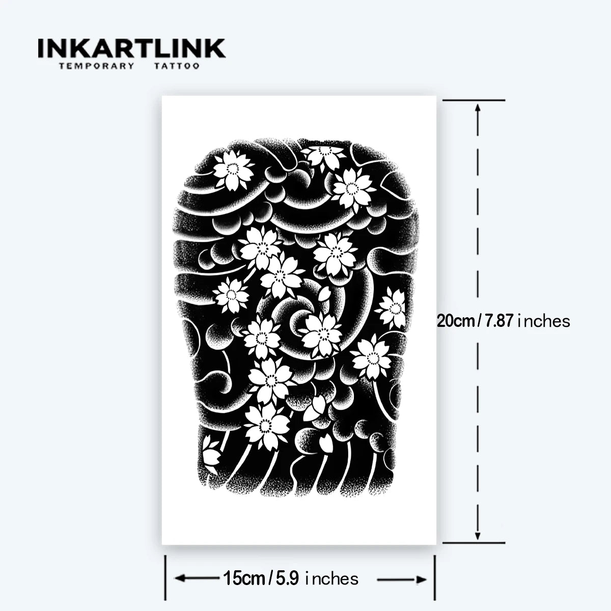 Flower Arm temporary tattoo sticker, waterproof magic tattoo, lasts to 15 days fake tattoo, semi permanent tattoo