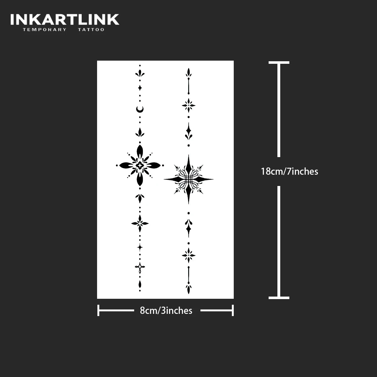 Henna Temporary Tattoo,Lasts To 15 Days New Technology Magic Waterproof Semi Permanent Sticker.