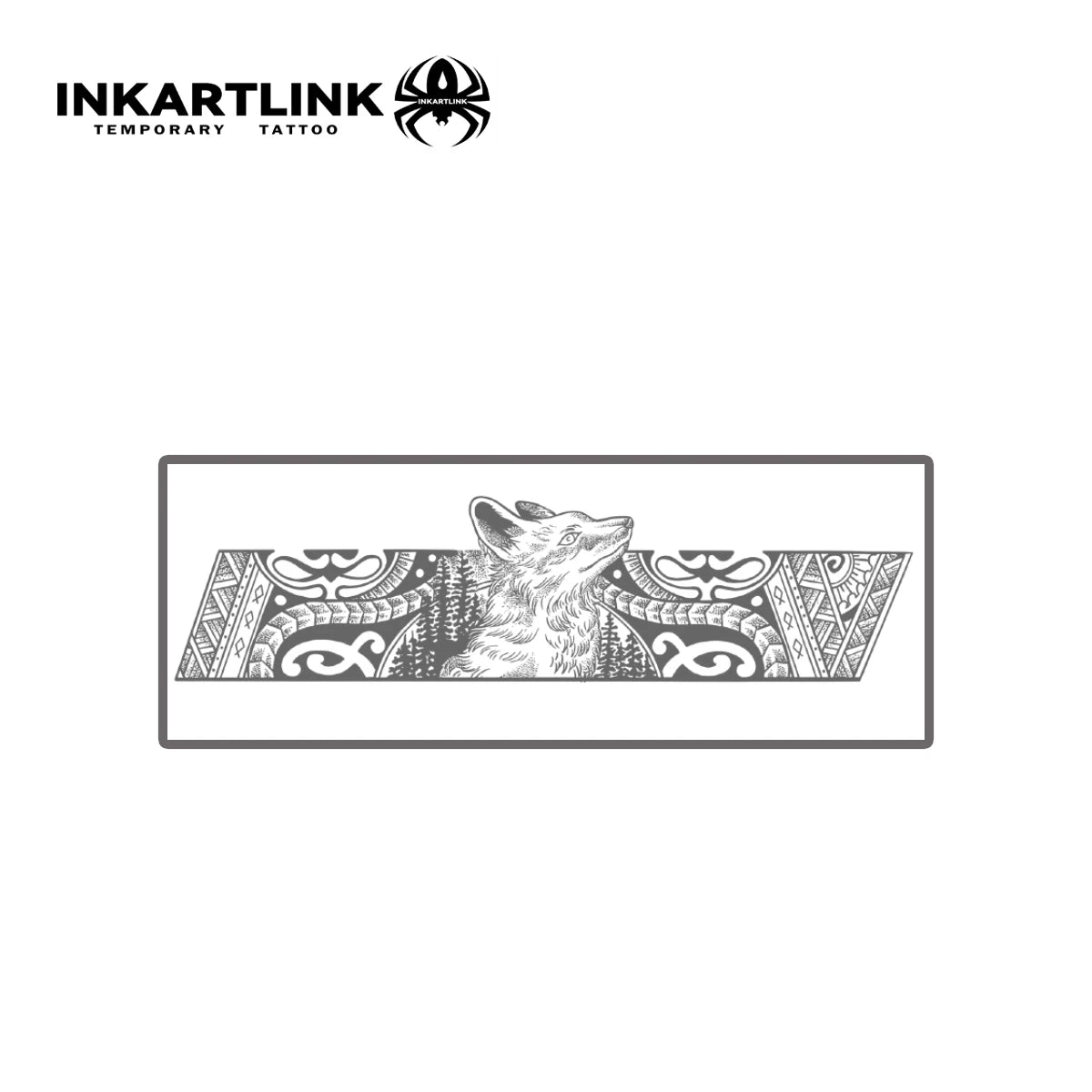 Fox Armband temporary tattoo sticker, waterproof magic tattoo, lasts to 15 days fake tattoo, semi permanent tattoo