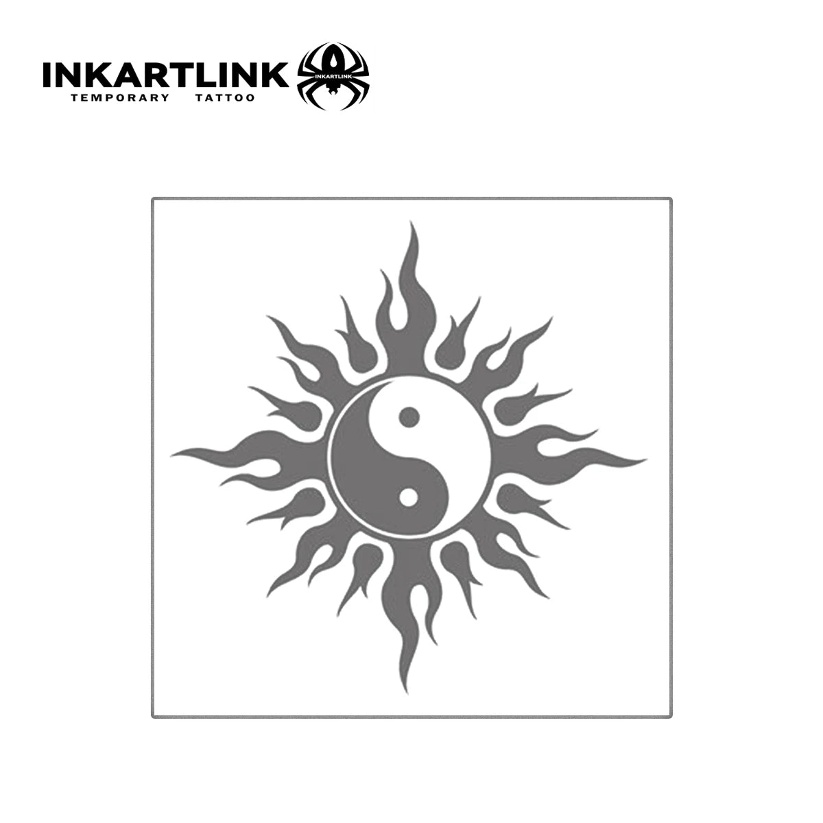 Tai Chi Flame Temporary Tattoo,Lasts To 15 Days New Technology Magic Waterproof Semi Permanent Sticker