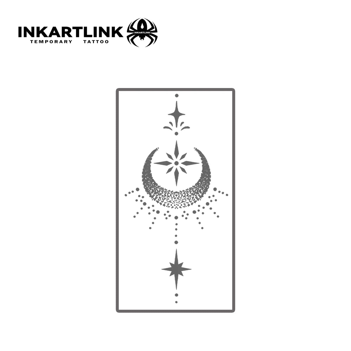 The stars and the moon shine Temporary Tattoo,Lasts To 15 Days New Technology Magic Waterproof Semi Permanent Sticker.