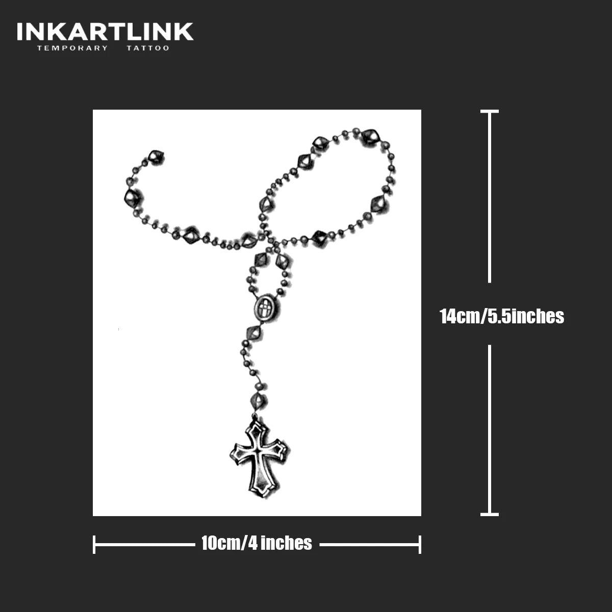 Cross bracelet 2  Temporary Tattoo,Lasts To 15 Days New Technology Magic Waterproof Semi Permanent Sticker.