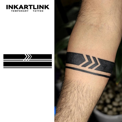 Armband  Temporary Tattoo,Lasts To 15 Days New Technology Magic Waterproof Semi Permanent Sticker.