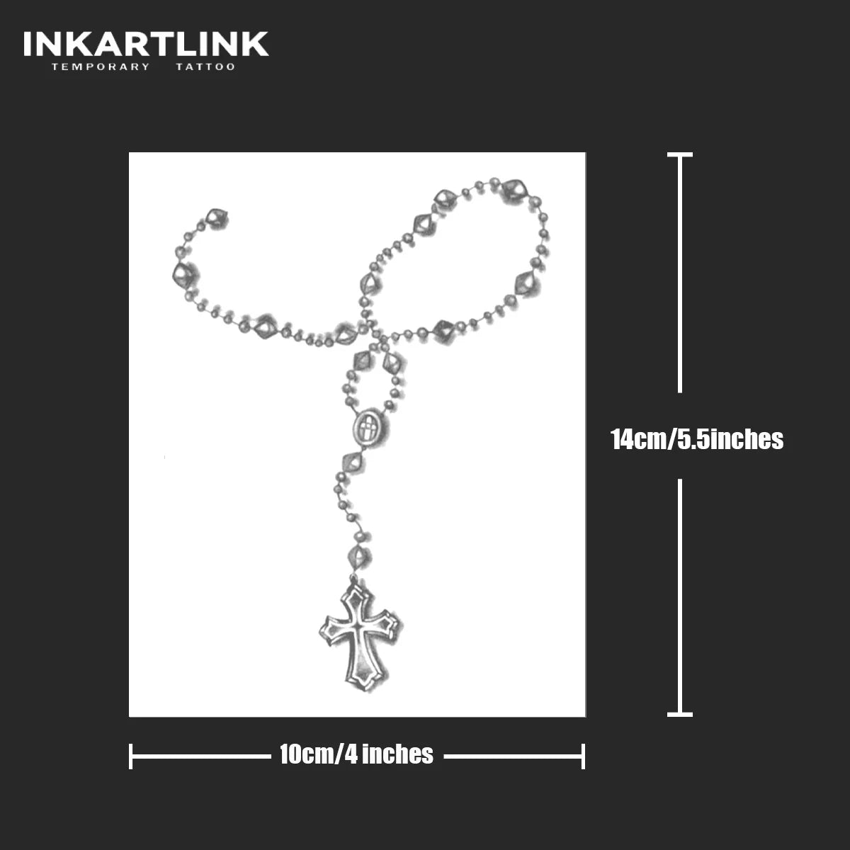 Cross bracelet 2  Temporary Tattoo,Lasts To 15 Days New Technology Magic Waterproof Semi Permanent Sticker.