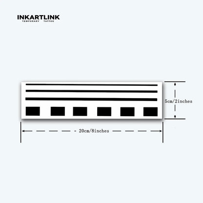 Minimalist Line Art Temporary Semi-Permanent Tattoo Sticker: 1-2 Weeks of Waterproof, Friction-Proof Style
