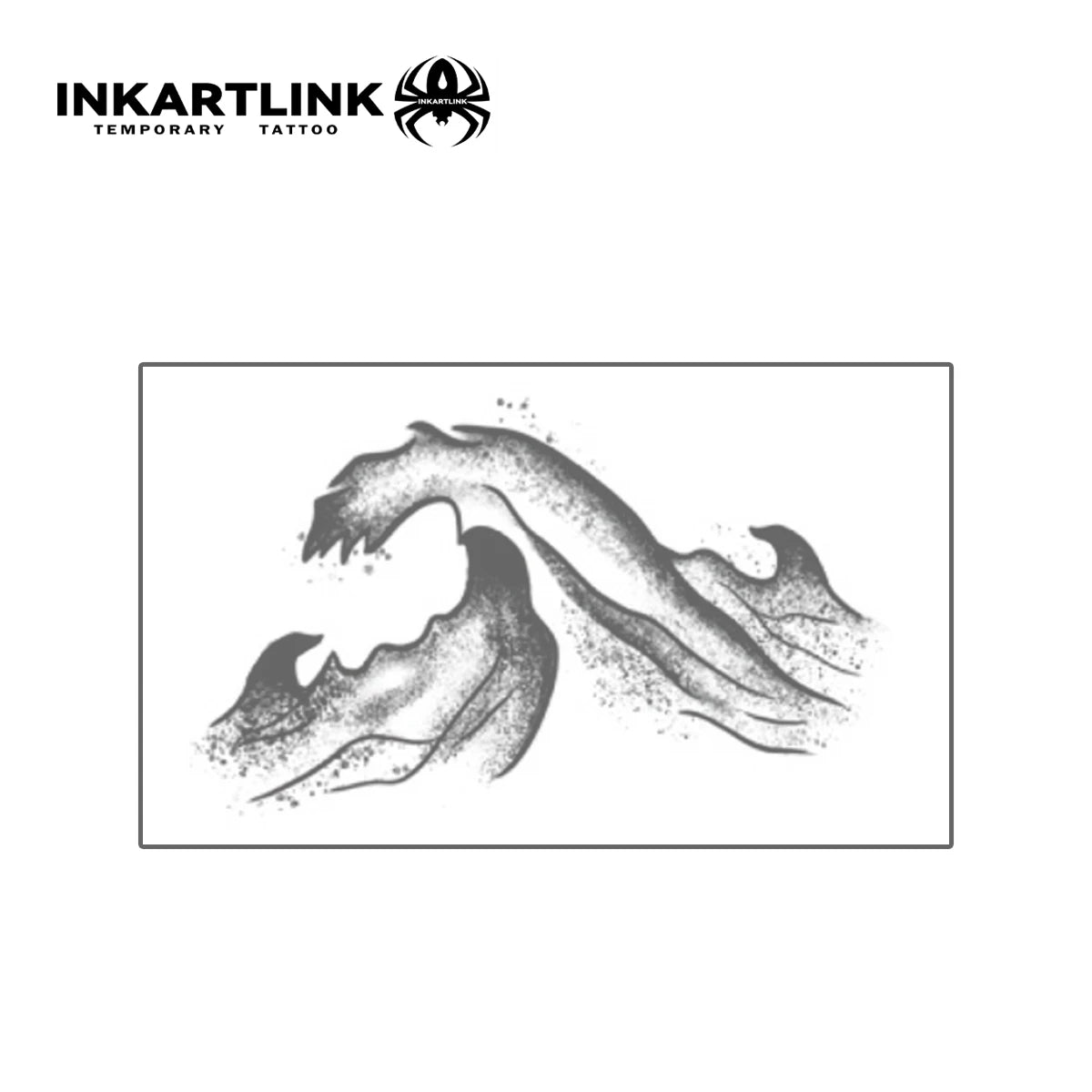 3 pcs Sea Wave Temporary Tattoo,Lasts To 15 Days New Technology Magic Waterproof Semi Permanent Sticker.