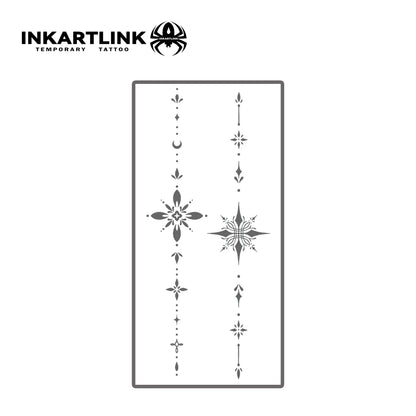 Henna Temporary Tattoo,Lasts To 15 Days New Technology Magic Waterproof Semi Permanent Sticker.