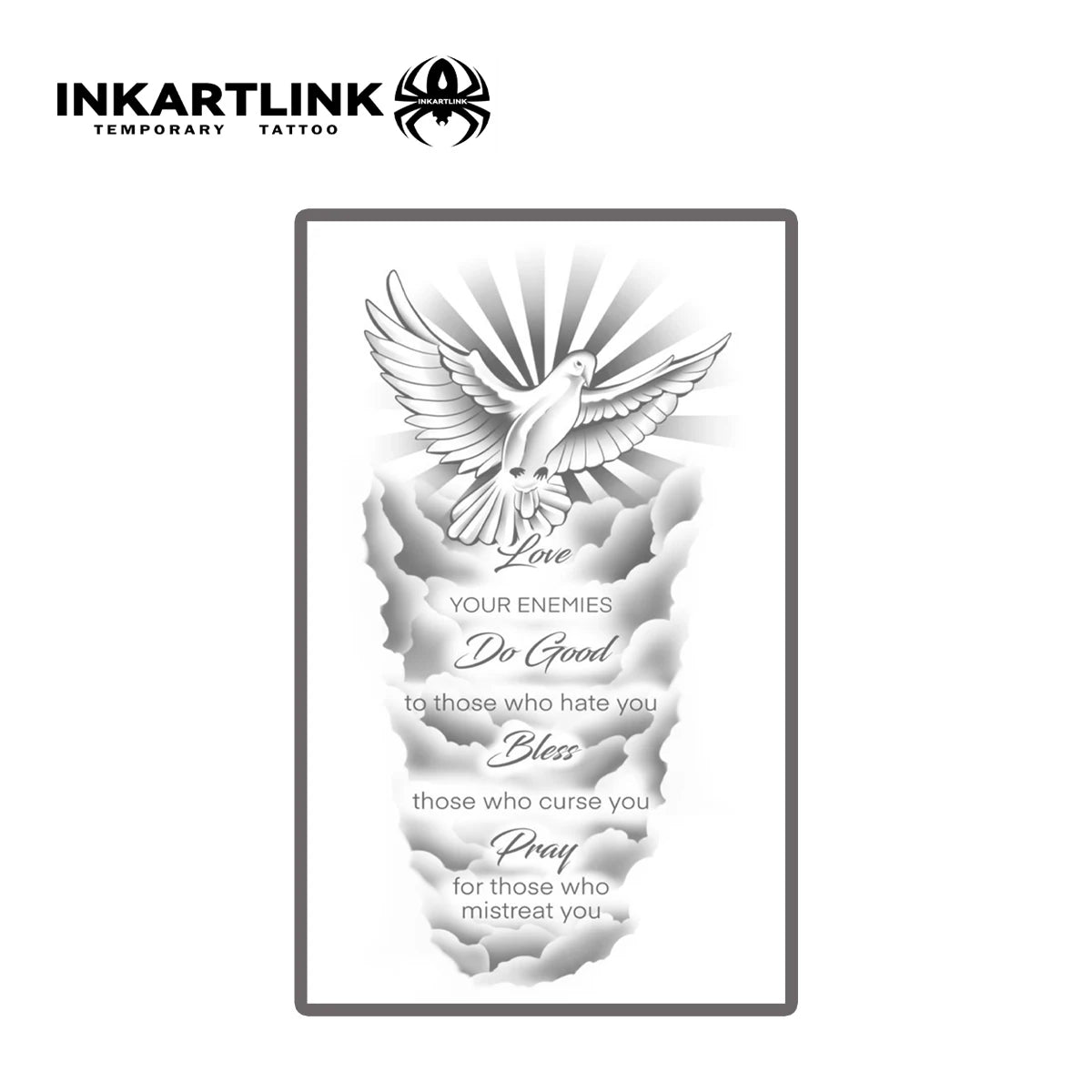 Pigeon Temporary Tattoo,Lasts To 15 Days New Technology Magic Waterproof Semi Permanent Sticker.