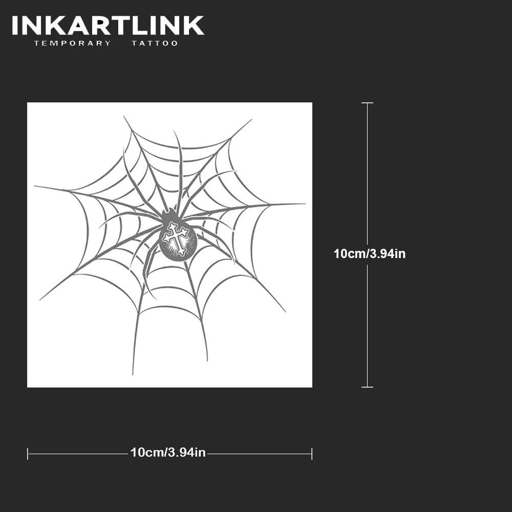 Spider Temporary Tattoo,Lasts To 15 Days New Technology Magic Waterproof Semi Permanent Sticker.