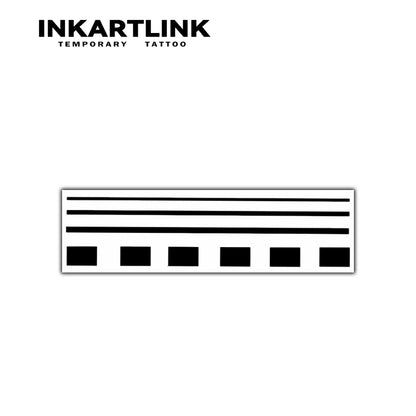 Minimalist Line Art Temporary Semi-Permanent Tattoo Sticker: 1-2 Weeks of Waterproof, Friction-Proof Style