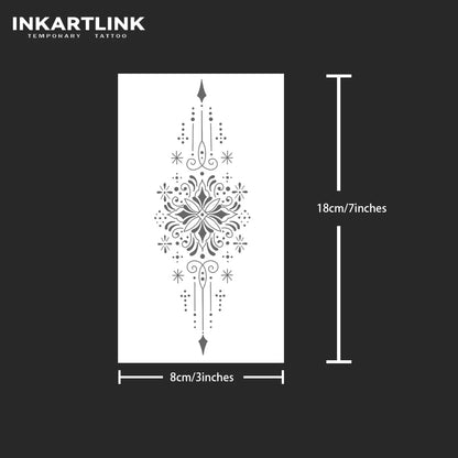 Datura Temporary Tattoo,Lasts To 15 Days New Technology Magic Waterproof Semi Permanent Sticker.