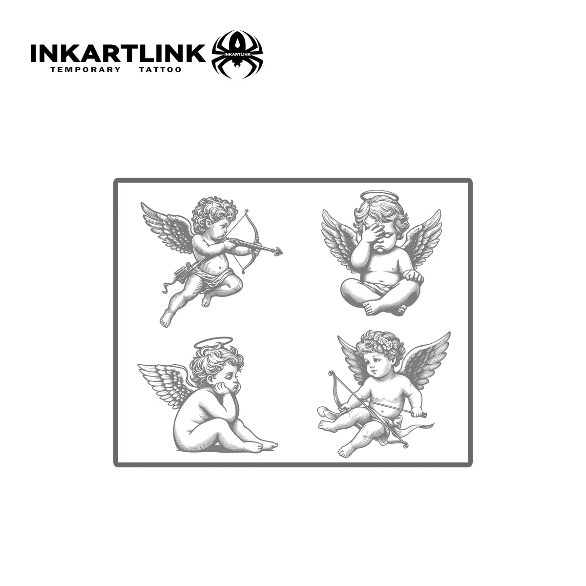 Angel Baby Temporary Tattoo,Lasts To 15 Days New Technology Magic Waterproof Semi Permanent Sticker.