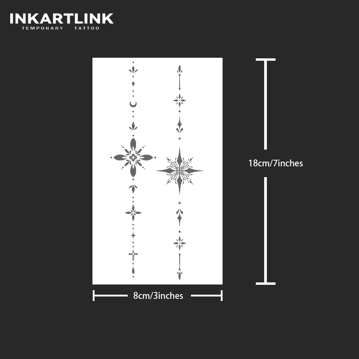 Henna Temporary Tattoo,Lasts To 15 Days New Technology Magic Waterproof Semi Permanent Sticker.