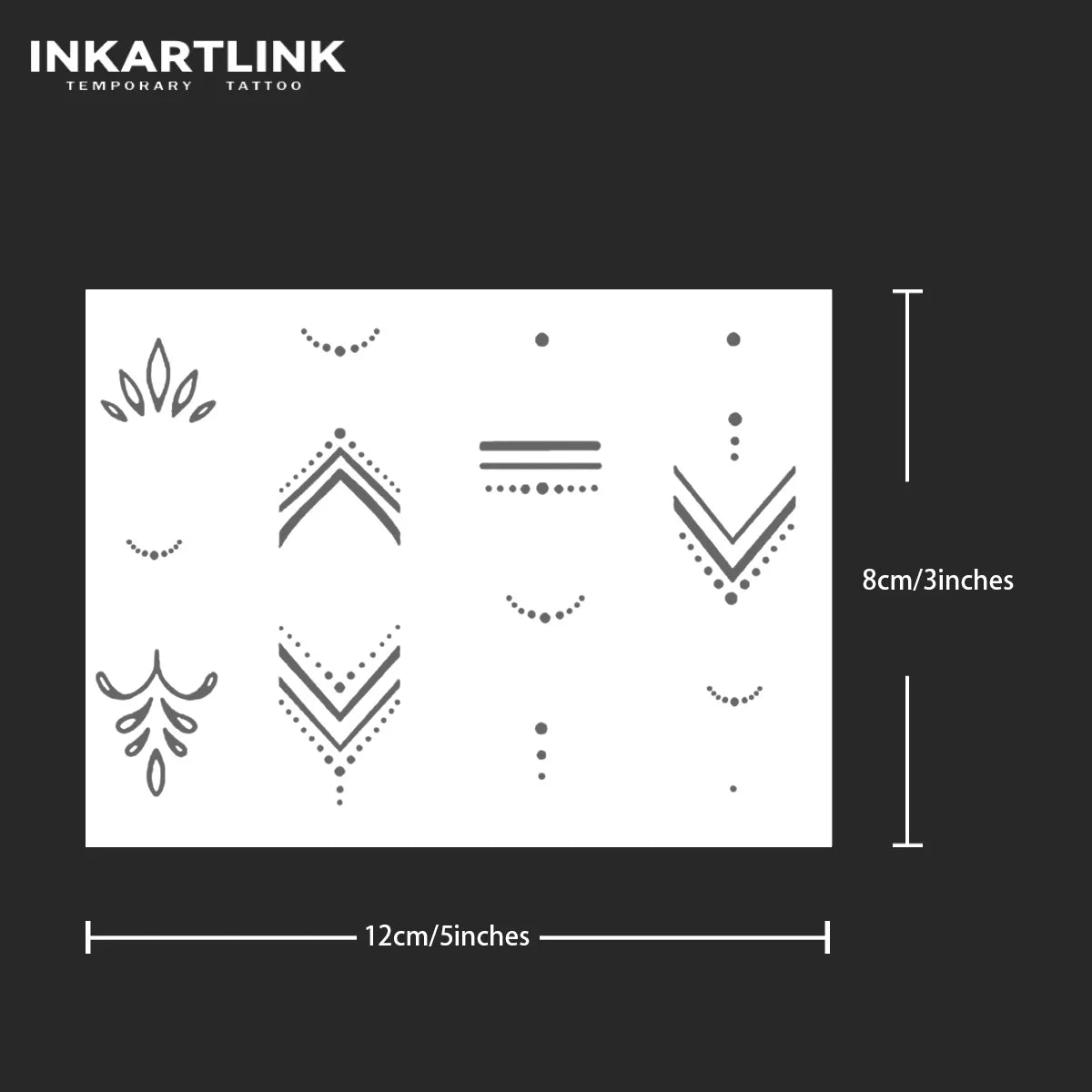 Henna Finger Tattoo (7) temporary tattoo sticker, waterproof magic tattoo, lasts to 15 days fake tattoo, semi permanent tattoo