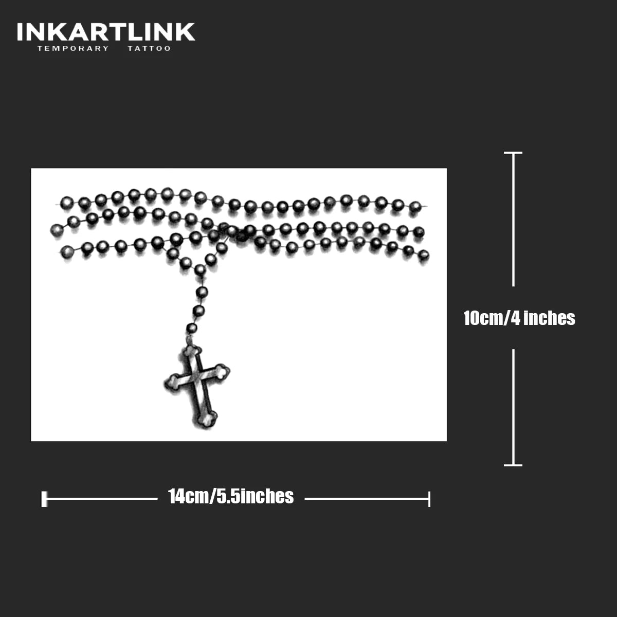 Cross bracelet Temporary Tattoo,Lasts To 15 Days New Technology Magic Waterproof Semi Permanent Sticker.