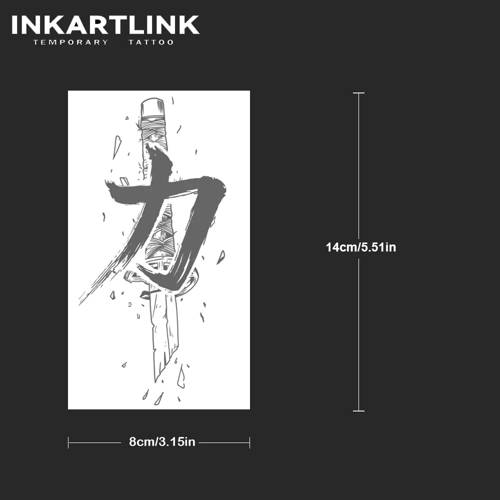 Power Temporary Tattoo,Lasts To 15 Days New Technology Magic Waterproof Semi Permanent Sticker.